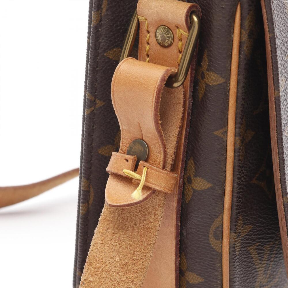 Louis Vuitton Cartouchiere Shoulder Bag Canvas Leather Monogram Brown - Picture 5 of 11